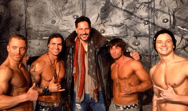 Joe Magnaniello with La Bare Dancers